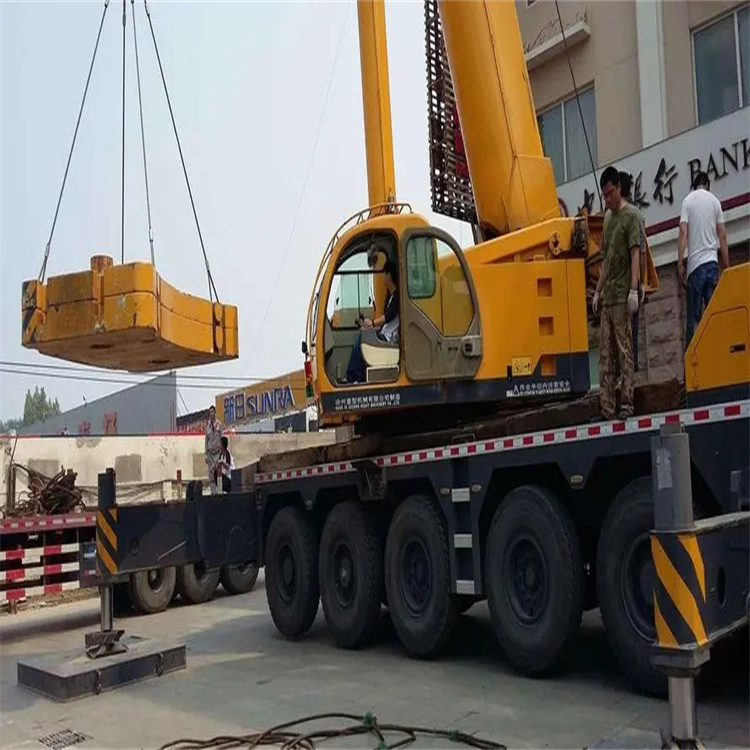 金门县当地吊车出租|机器吊装|75吨|工厂搬迁服务